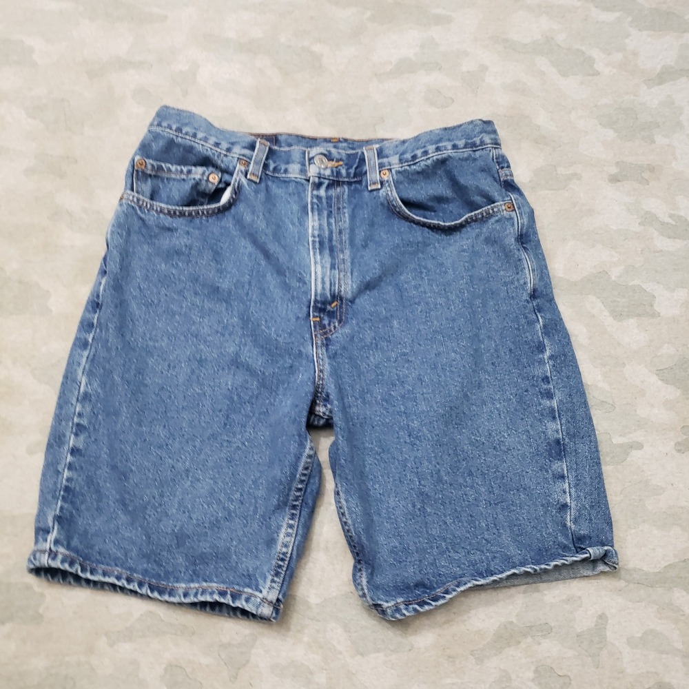 Vintage Levi's 505 Shorts Mens 34 Blue Pockets Denim Medium Wash Casual Jorts